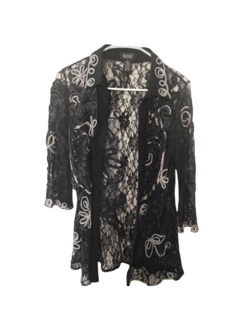 Objects D’art Size S Boutique Sexy Lace & Embroidered Top